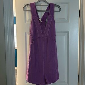 DAILY PRACTICE BY ANTHROPOLOGIE V-NECK PALMRA ROMPER